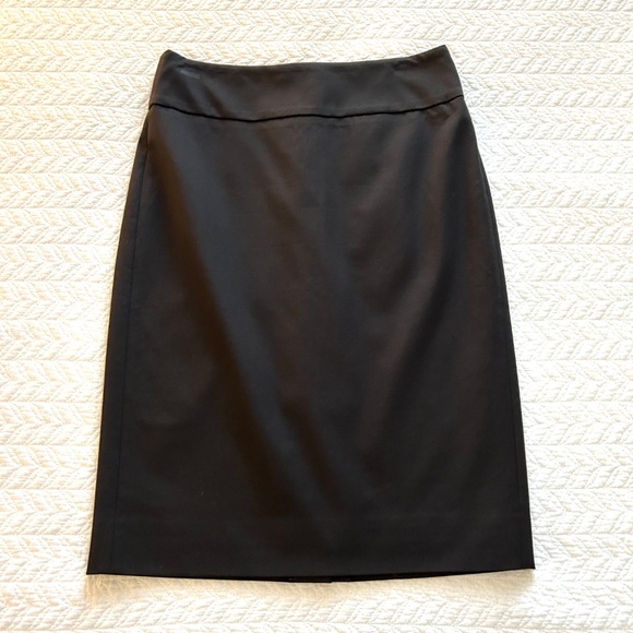 J.Crew No.2 Pencil Skirt in Stretch Cotton Blend Black Size 4 (fits like Size 6) - Picture 4 of 12